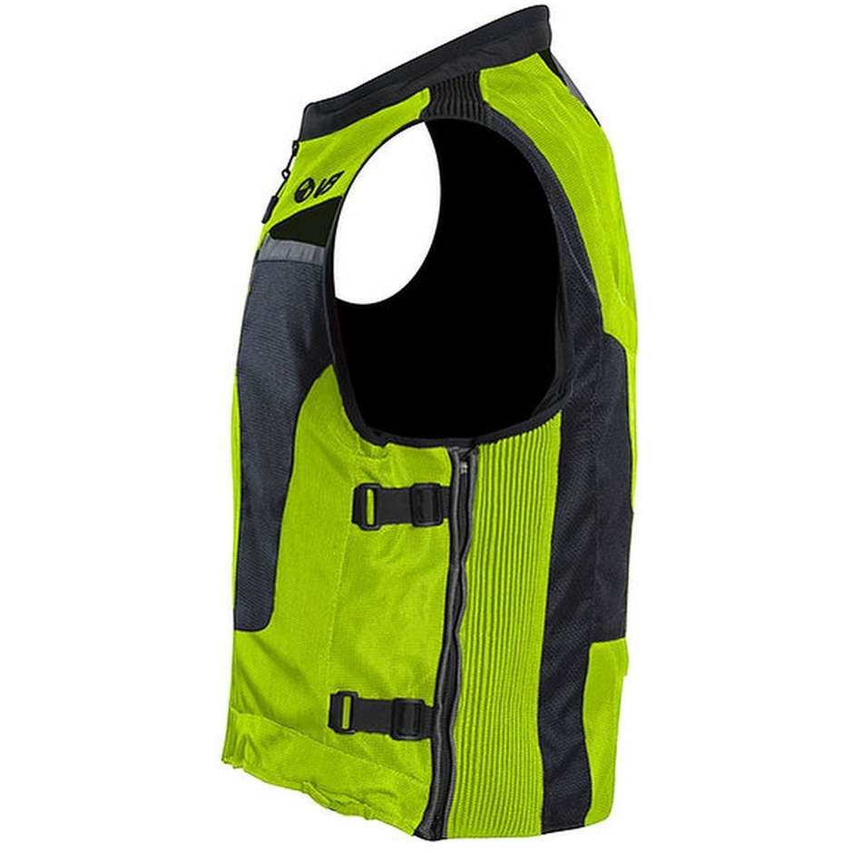 Motoairgab vest Mab V3 Fast Loock Front and Rear Airbag Yellow Fluo
