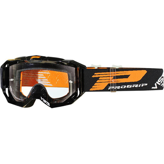 Motocross Cross Enduro 3333 Brillen Sonnenbrillen Schwarz Durchsichtige Linse