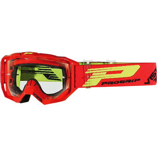 Motocross Cross Enduro 3333 Glasses Sight Red Clear Lens