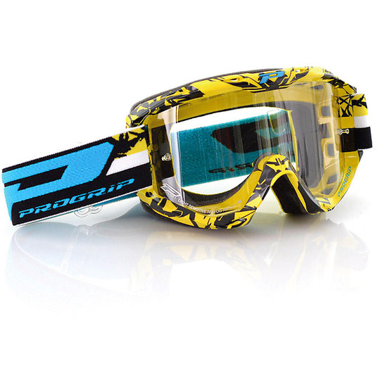 Motocross Cross Enduro Goggles 3450 MX Yellow / Black Photochromic Lens