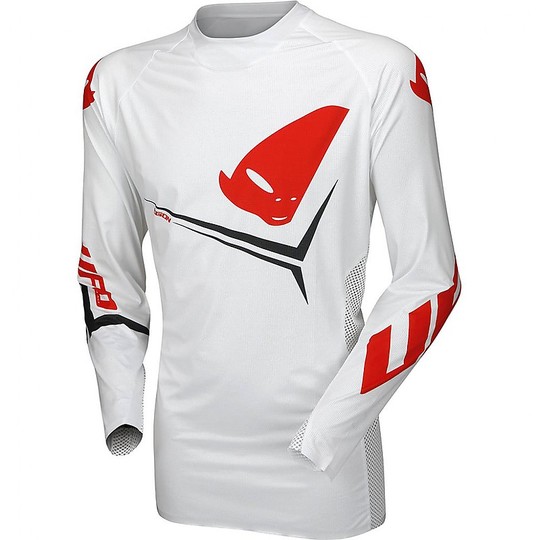 Motocross Cross Enduro UFO SLIM EGON Jersey Weiß Rot