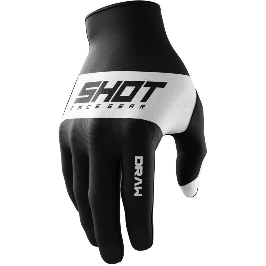 Shot DRAW SKY Cross Enduro Motorradhandschuhe Schwarz