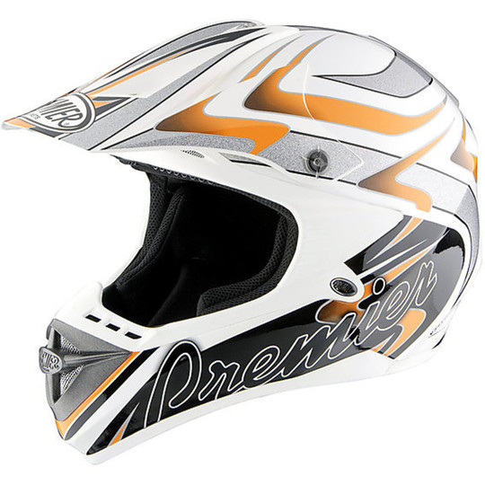 Motocross Enduro Helm Premier ares Fiber orange KT3