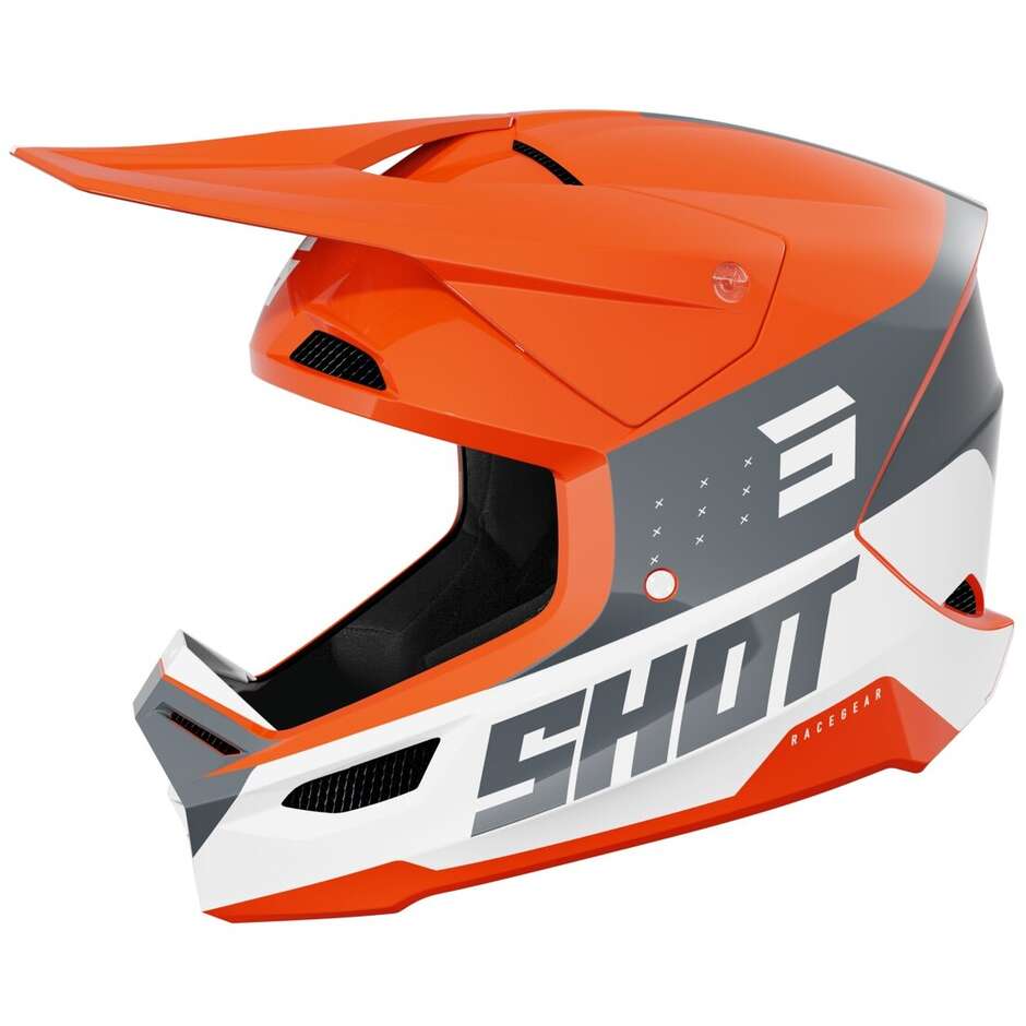 Motocross Enduro Helmet Shot FURIOUS LEAGUE Gloss Orange