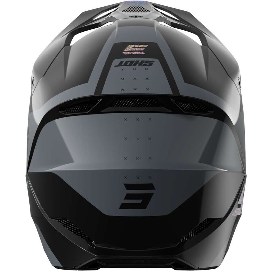 Motocross Enduro Helmet Shot FURIOUS LEAGUE Holographic Gloss Black