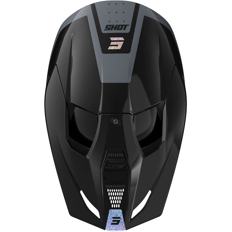 Motocross Enduro Helmet Shot FURIOUS LEAGUE Holographic Gloss Black
