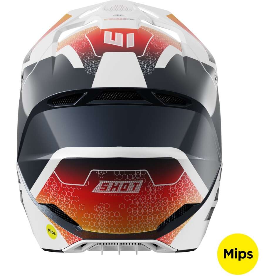 Motocross Enduro Helmet Shot RACE PHASER Blue Red Pearl