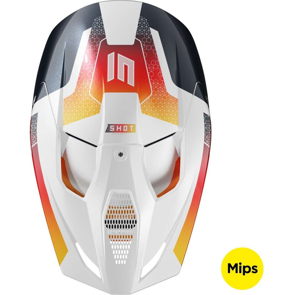 Motocross Enduro Helmet Shot RACE PHASER Blue Red Pearl