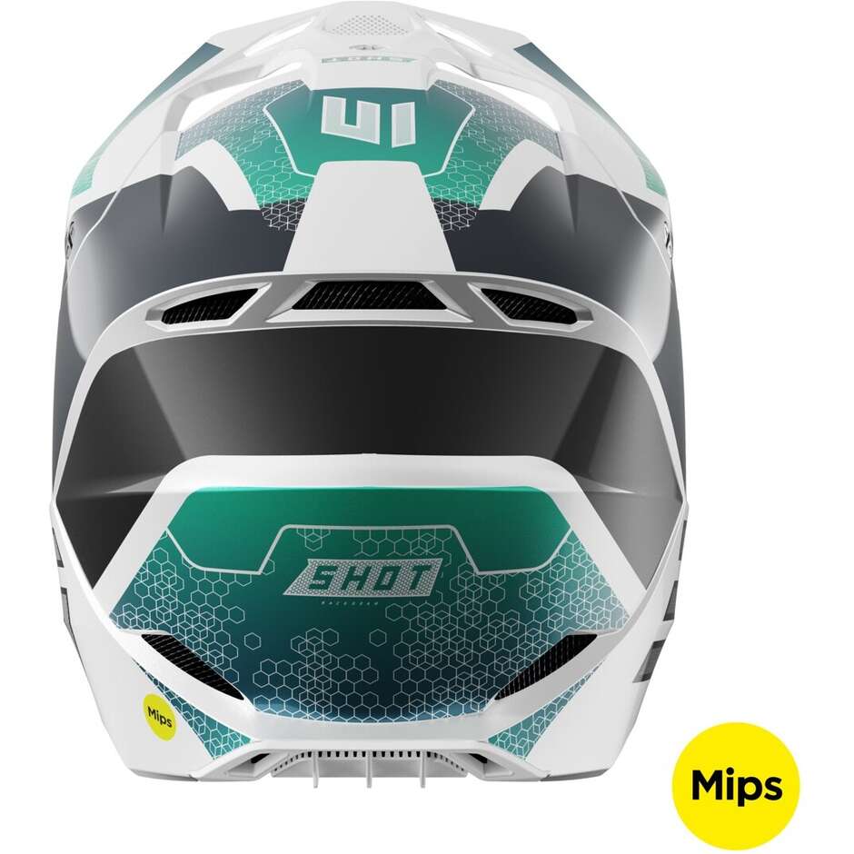 Motocross Enduro Helmet Shot RACE PHASER Blue Turquoise Pearl