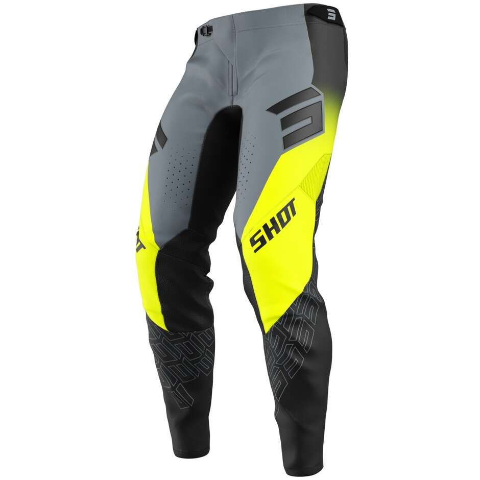 Motocross Enduro Pants Shot AEROLITE ULTRA Fluorescent Yellow