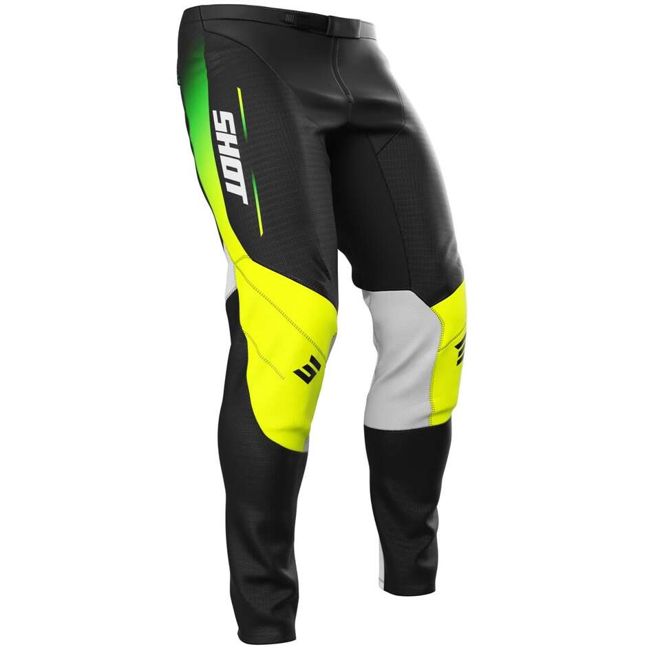 Motocross Enduro Pants Shot CONTACT APEX Fluorescent Yellow