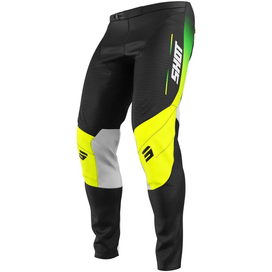 Motocross Enduro Pants Shot CONTACT APEX Fluorescent Yellow