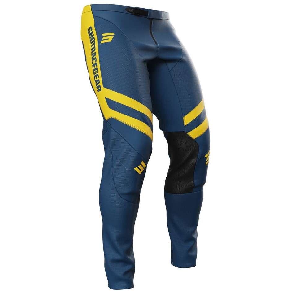 Motocross Enduro Pants Shot CONTACT MYTHIC Blue Yellow