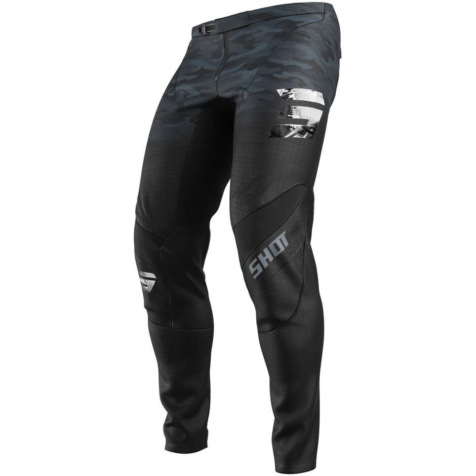 Motocross Enduro Pants Shot CONTACT TACTIC Black Grey