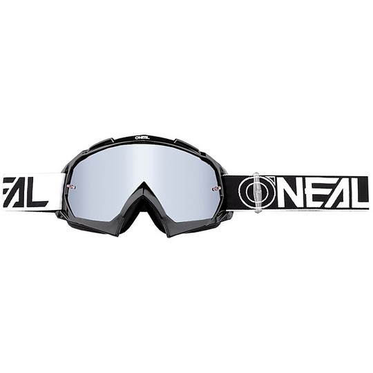 Motocross Eyewear Cross End zu Mtb O'neal B-10 Twoface Schwarz Spiegelglas