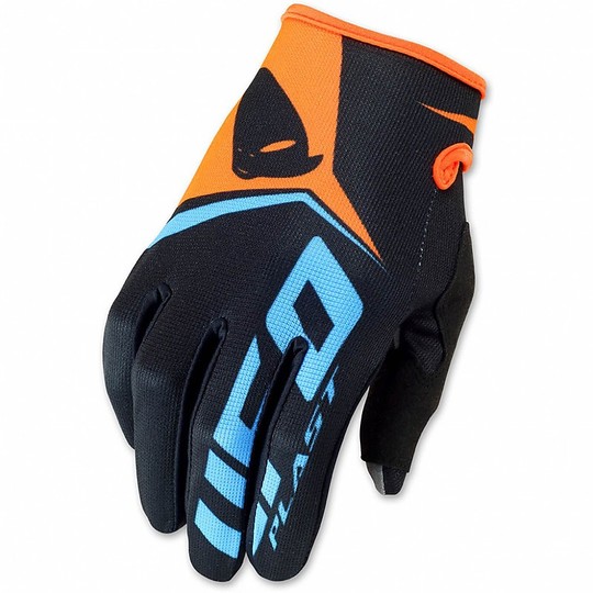 Motocross Gloves Cross Enduro Ufo Model Vanguard Black Orange Neon