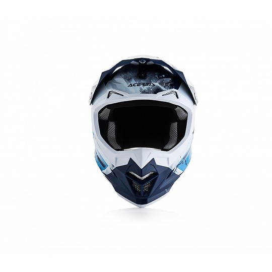 Motocross Helm Cross Enduro Acerbis PROFIL 4.0 Blau Weiß