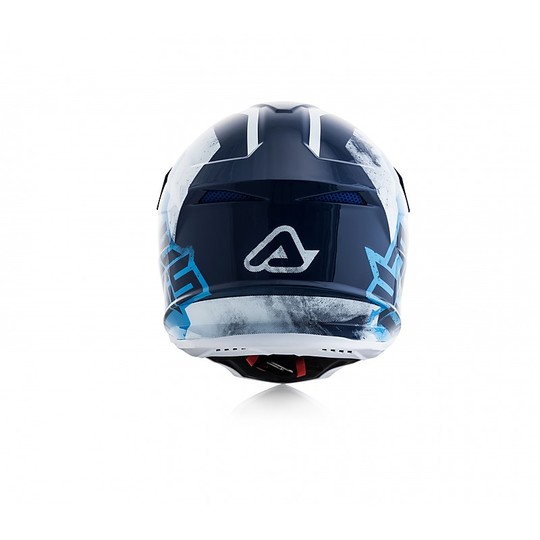 Motocross Helm Cross Enduro Acerbis PROFIL 4.0 Blau Weiß