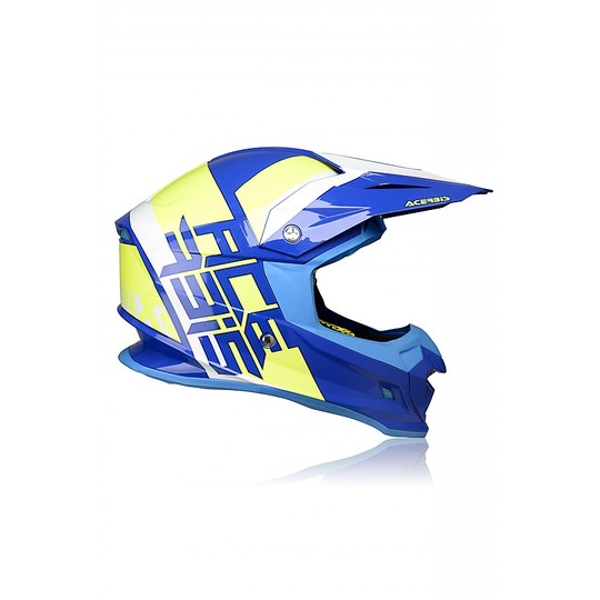 Motocross Helm Cross Enduro Acerbis PROFIL 4.0 Blau Weiß