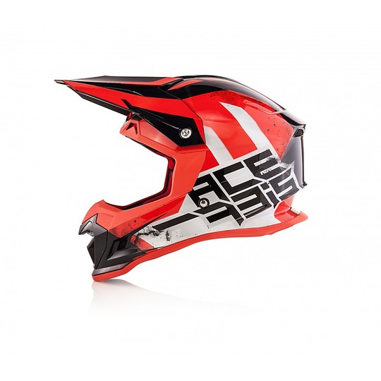 Motocross Helm Cross Enduro Acerbis PROFIL 4.0 Schwarz Rot