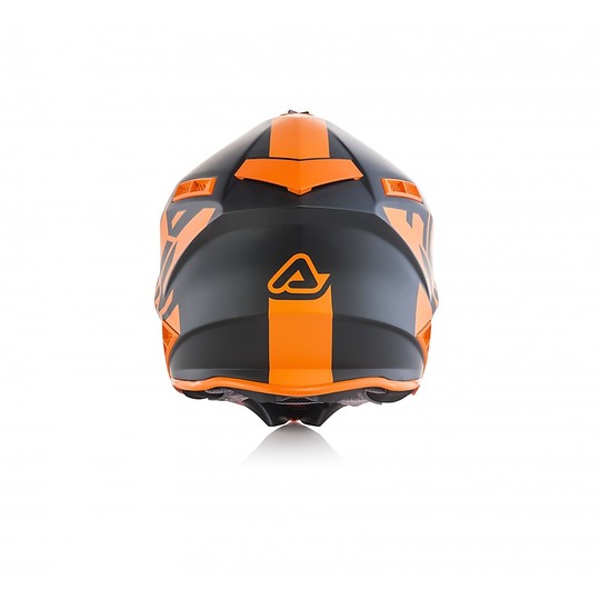 Motocross Helm Cross Enduro Fiber Acerbis X-PRO VTR Schwarz Orange