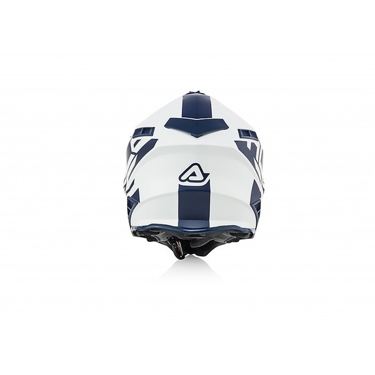 Motocross Helm Cross Enduro Fiber Acerbis X-PRO VTR Weiß Blau