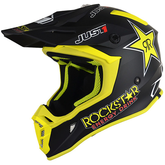 Motocross Helm Cross Enduro Just1 J38 BLADE ROCKSTAR