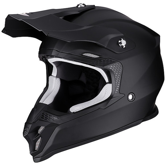Motocross Helm Cross Enduro Scorpion VX-16 SOLID Mattschwarz