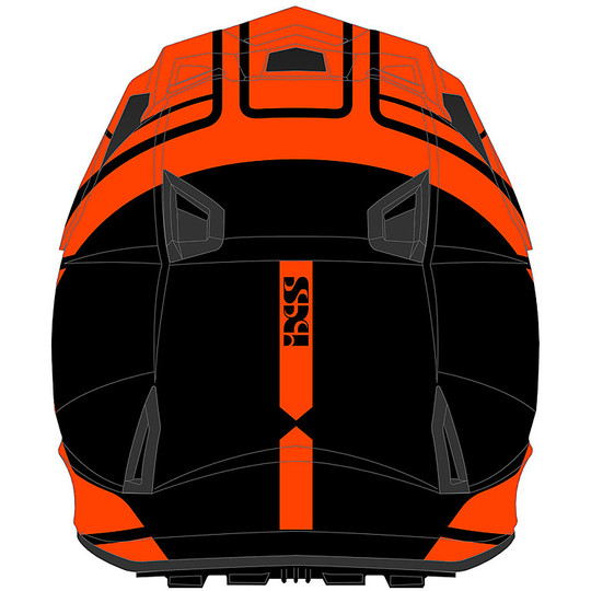 Motocross Helm Enduro IXS 361 2.1 Schwarz Orange