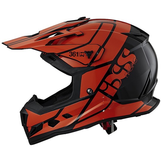 Motocross Helm Enduro IXS 361 2.1 Schwarz Orange