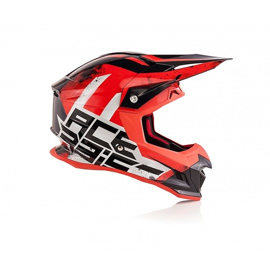 Motocross Helmet Cross Enduro Acerbis PROFILE 4.0 Black Red
