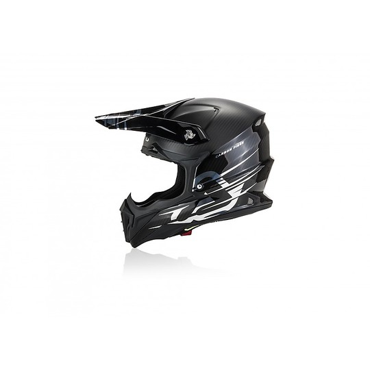 Motocross Helmet Cross Enduro Acerbis X-CARBON Black Silver