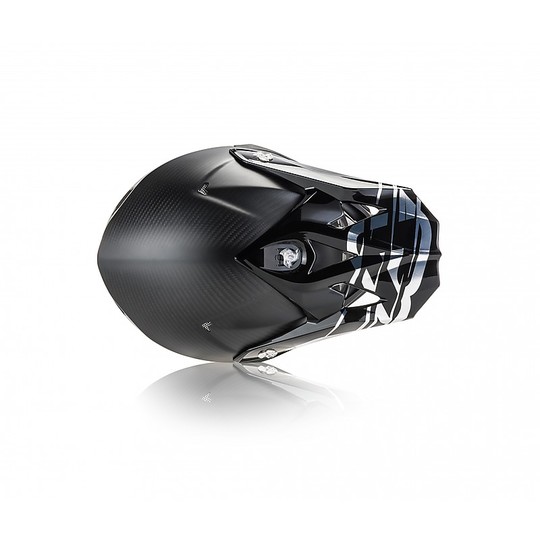 Motocross Helmet Cross Enduro Acerbis X-CARBON Black Silver