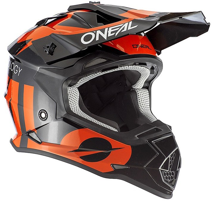Motocross helmet Cross Enduro Child O'neal 2 Series Slick Black Orange ...