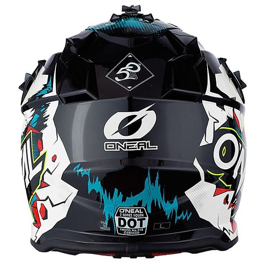 Motocross helmet Cross Enduro Child O'neal 2 Series Villain White