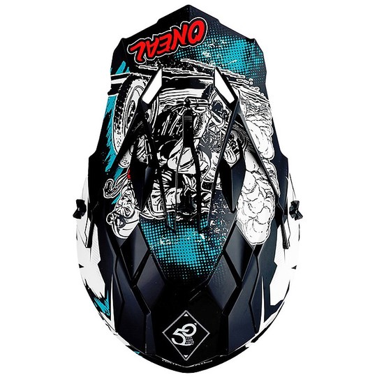 Motocross helmet Cross Enduro Child O'neal 2 Series Villain White