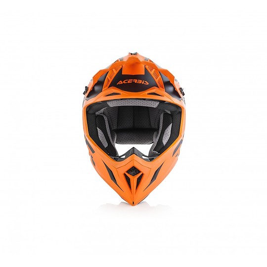 Motocross Helmet Cross Enduro Fiber Acerbis X-PRO VTR Black Orange