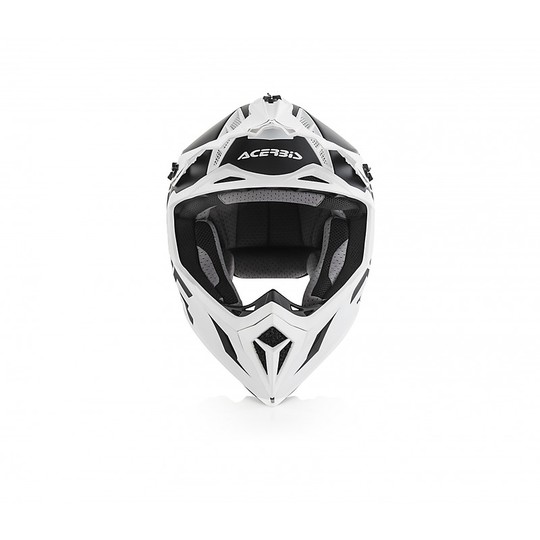 Motocross Helmet Cross Enduro Fiber Acerbis X-PRO VTR Black White