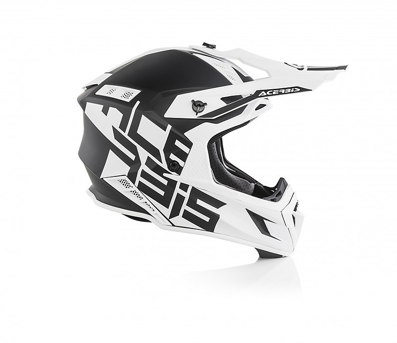 voorzetsel Doorzichtig Maak plaats Motocross Helmet Cross Enduro Fiber Acerbis X-PRO VTR Black White For Sale  Online - Outletmoto.eu