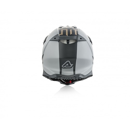Motocross Helmet Cross Enduro Fiber Acerbis X-RACER VTR Gray Gold