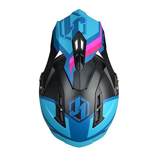 Just 1 Helmets Blu Casco Motocross J12 XS