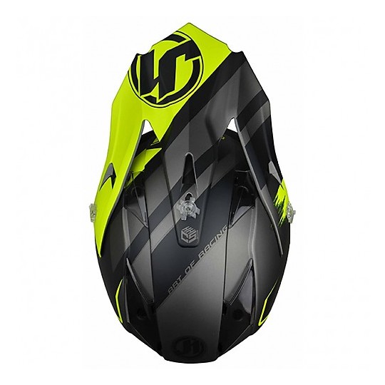 Motocross Helmet Cross Enduro Just1 J32 PRO KICK Yellow Black Titanium