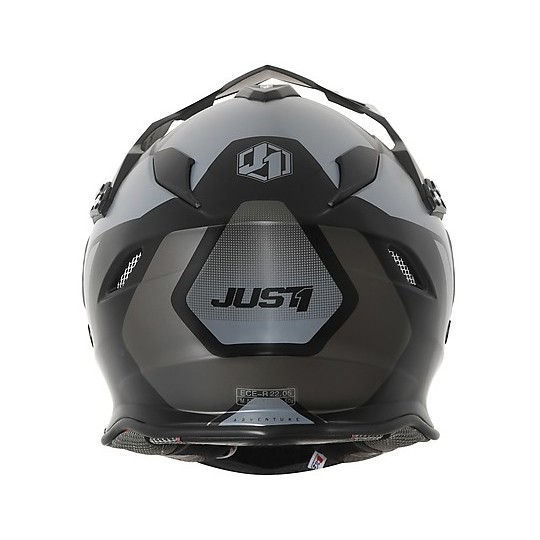 Motocross Helmet Cross Enduro Just1 J34 Pro TOUR Titanium Matt Black