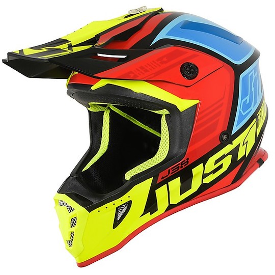 Motocross Helmet Cross Enduro Just1 J38 BLADE Black Red Yellow Blue