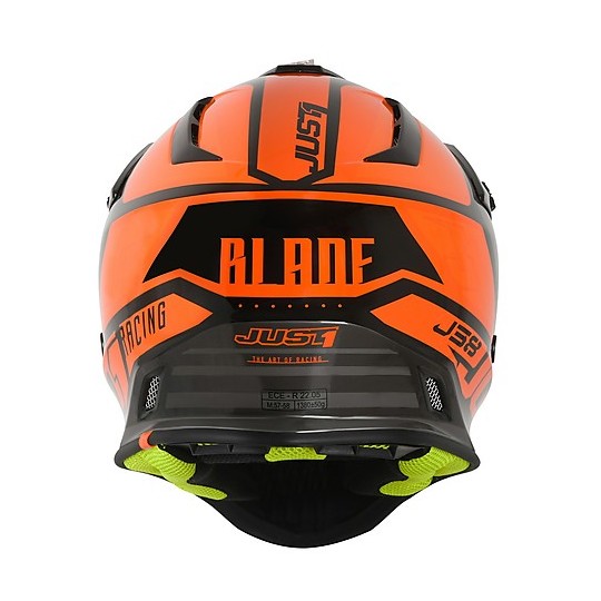 Motocross Helmet Cross Enduro Just1 J38 BLADE Orange Black