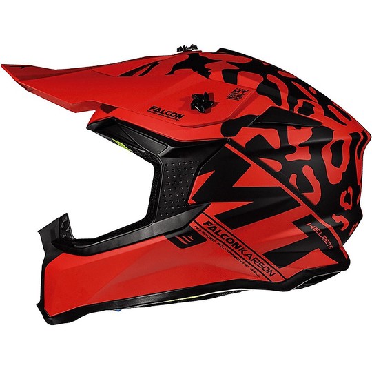Motocross Helmet Cross Enduro MT Helmets FALCON Karson F1 Opaque Red
