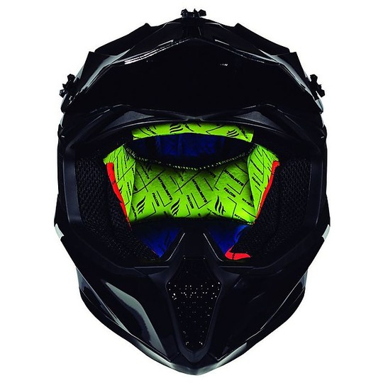 Motocross Helmet Cross Enduro MT Helmets FALCON Solid A1 Glossy Black