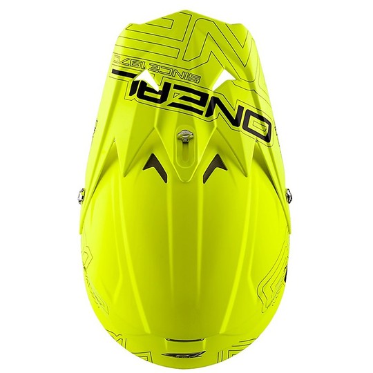 Motocross helmet Cross Enduro O'neal 3 Series Mono Yellow Fluo Matt