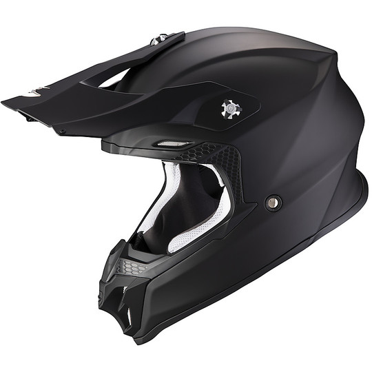 Motocross Helmet Cross Enduro Scorpion VX-16 SOLID Matt Black
