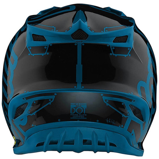 Motocross Helmet Cross Enduro Troy Lee Designs SE4 Polyacrylite FACTORY Ocean